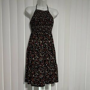 Dress - Abound - NWT Navy stamp floral dress Very soft fabric- elastic top B9-62